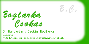 boglarka csokas business card
